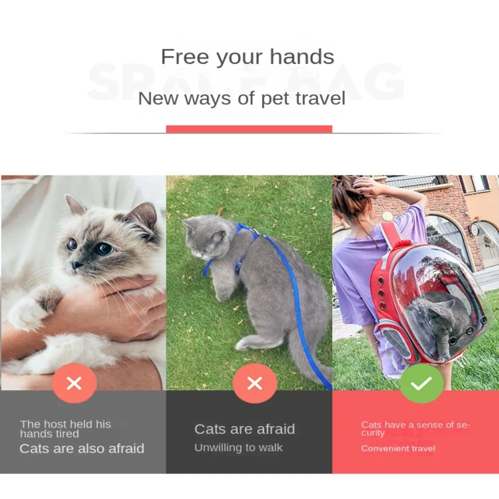 Прозрачный рюкзак для маленьких собак и кошек воздухопроницаемая сумка в виде
