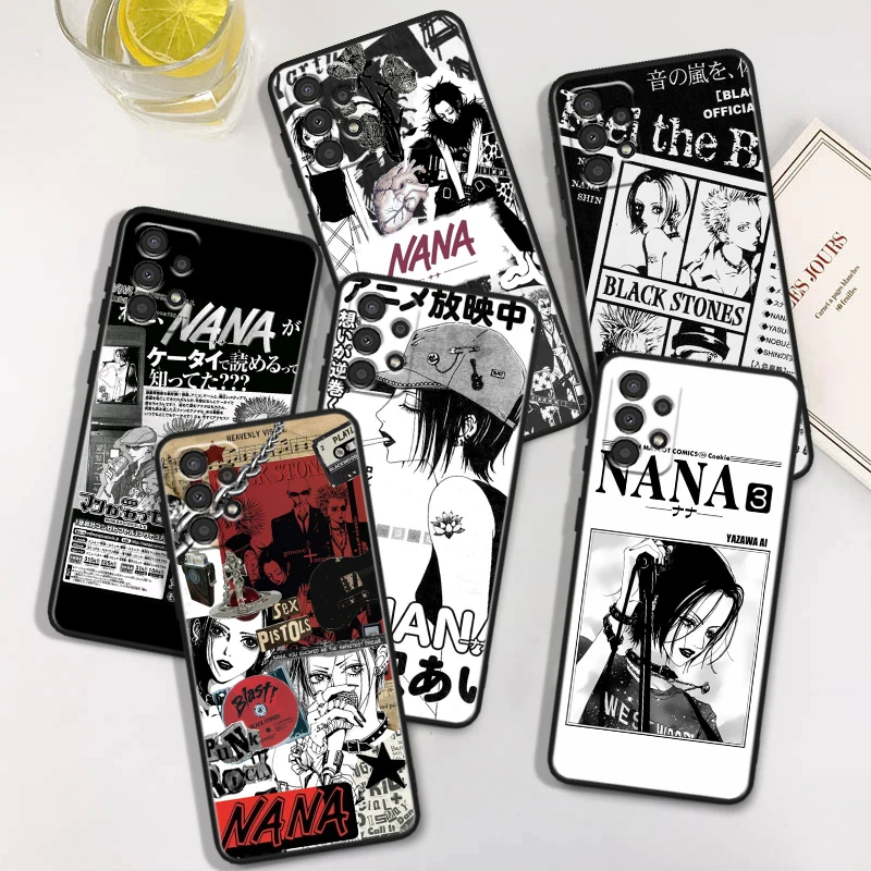 

Nana Osaki Anime For Samsung A73 A72 A54 A53 A52S A34 A33 A32 A24 A23 A22 A14 A13 A03S A02S Black Soft Phone Case