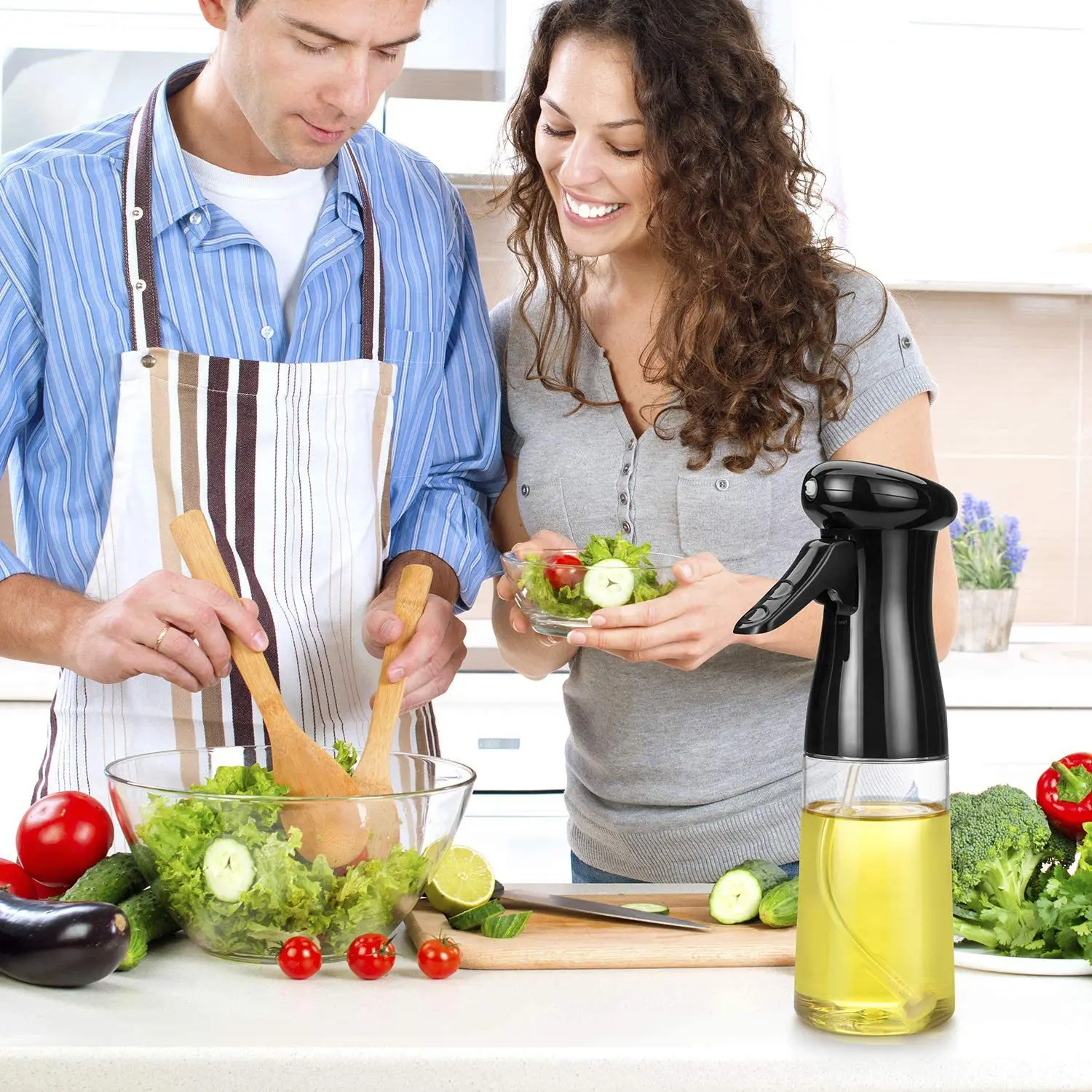 

210ml Olive Oil Bottle Kitchen Sprayer Cooking Baking BBQ Outdoor Picnic Dispenser Supplies Seasoning Tools