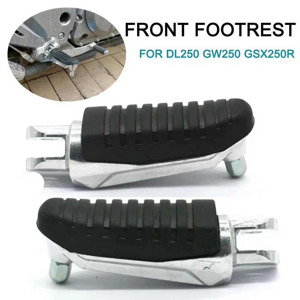 

Front Pedal bracket Footrest Footrest Foot Pegs For Suzuki DL250 GW250 GSX250R