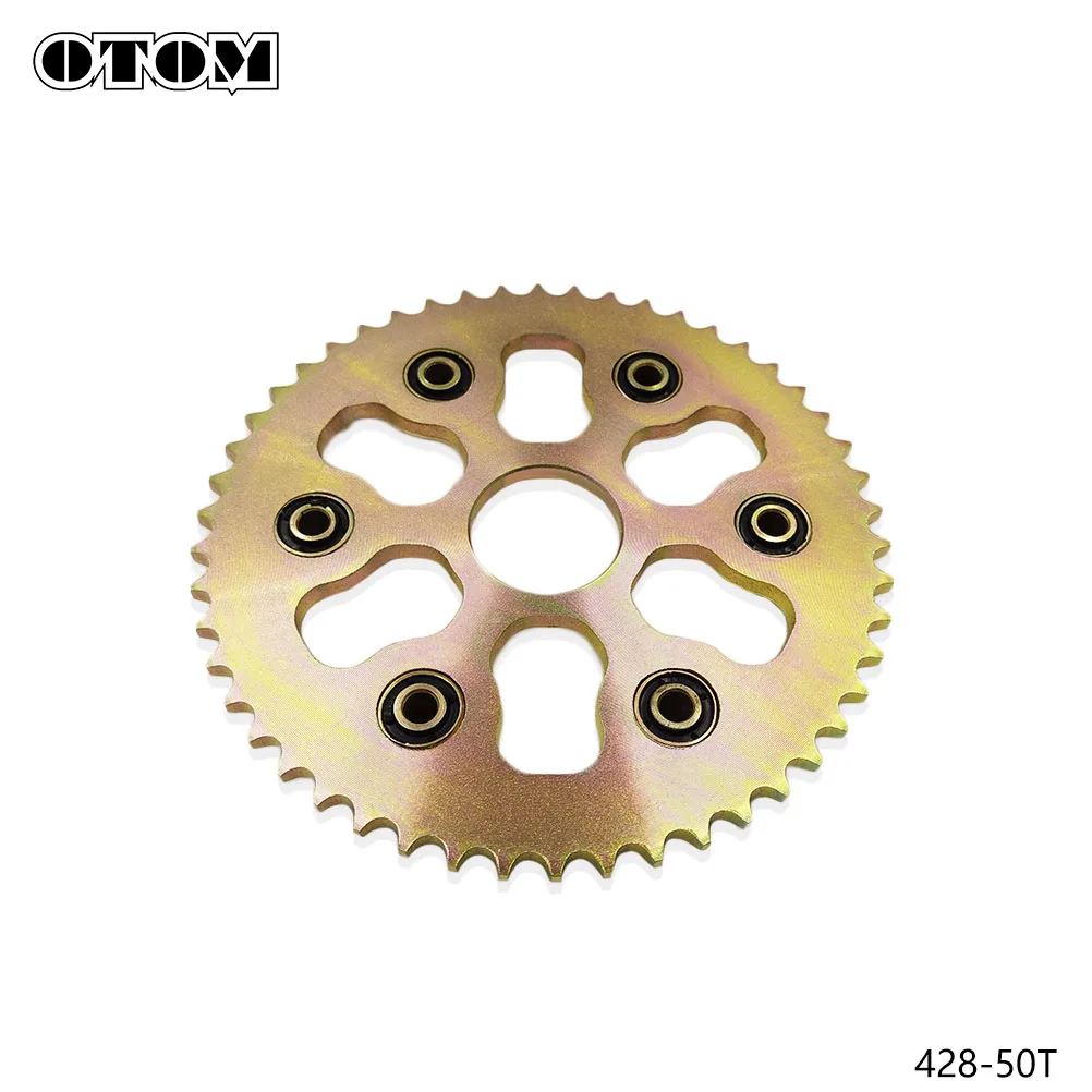 

OTOM 428-45T/48T/50T задняя звездочка мотоцикла, приводная пластина, трансмиссионная шестерня для YAMAHA TRICKER XG250, внедорожный велосипед для грязи