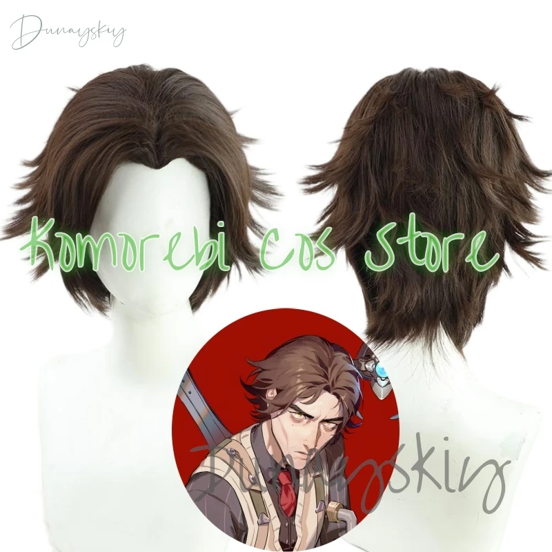 Игра LOL Arcane Viktor Косплей Парик Машина Геральд Виктор Короткие коричневые