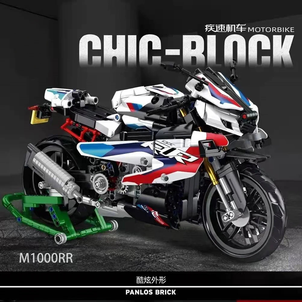 

Creative Expert High-tech M1000RR Motorcycles Rapid Chic Car 912PCS Moc Bricks Technical Model Building Blocks Boys Toys 672004