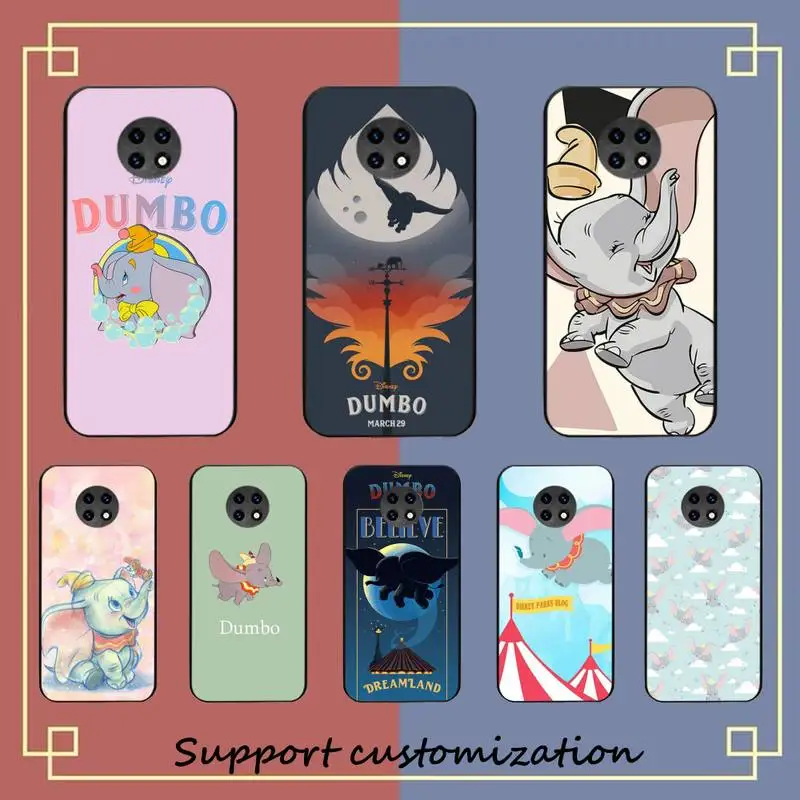 

Disney Dumbo Flying Elephant Phone Case For Xiaomi Redmi Note 8A 7 5 Note 8pro 8T 9Pro TPU Coque for note 6pro Funda Capa