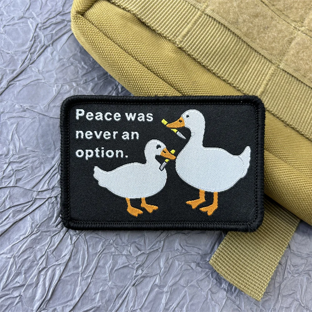 Забавные наклейки на одежду с изображением утки из мультфильма милые нашивки для