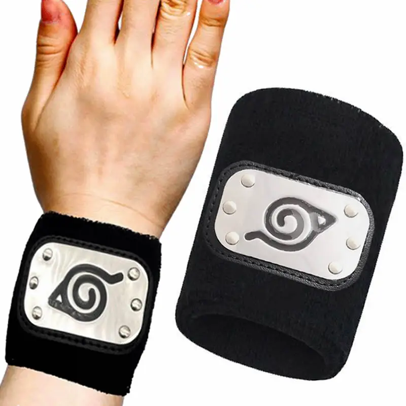 

Anime Naruto Wristband Costume Props NARUTO Cosplay Accessories Guard Uzumaki Hatake Kakashi Stuff Kids Children Cool Gift