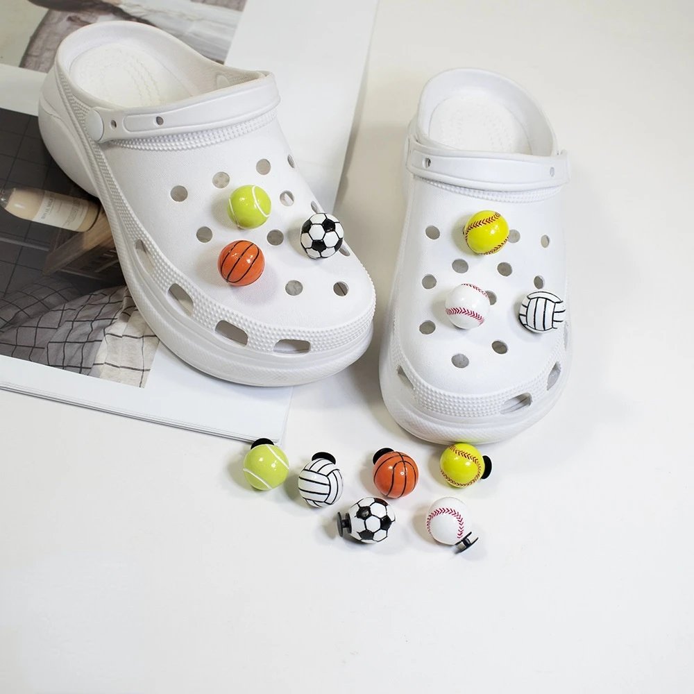 Croc Charms 3D Shoe Flower Decoration Buckle Accessories Student Anime Croc Charms Three-dimensional DIY Ball Accessories