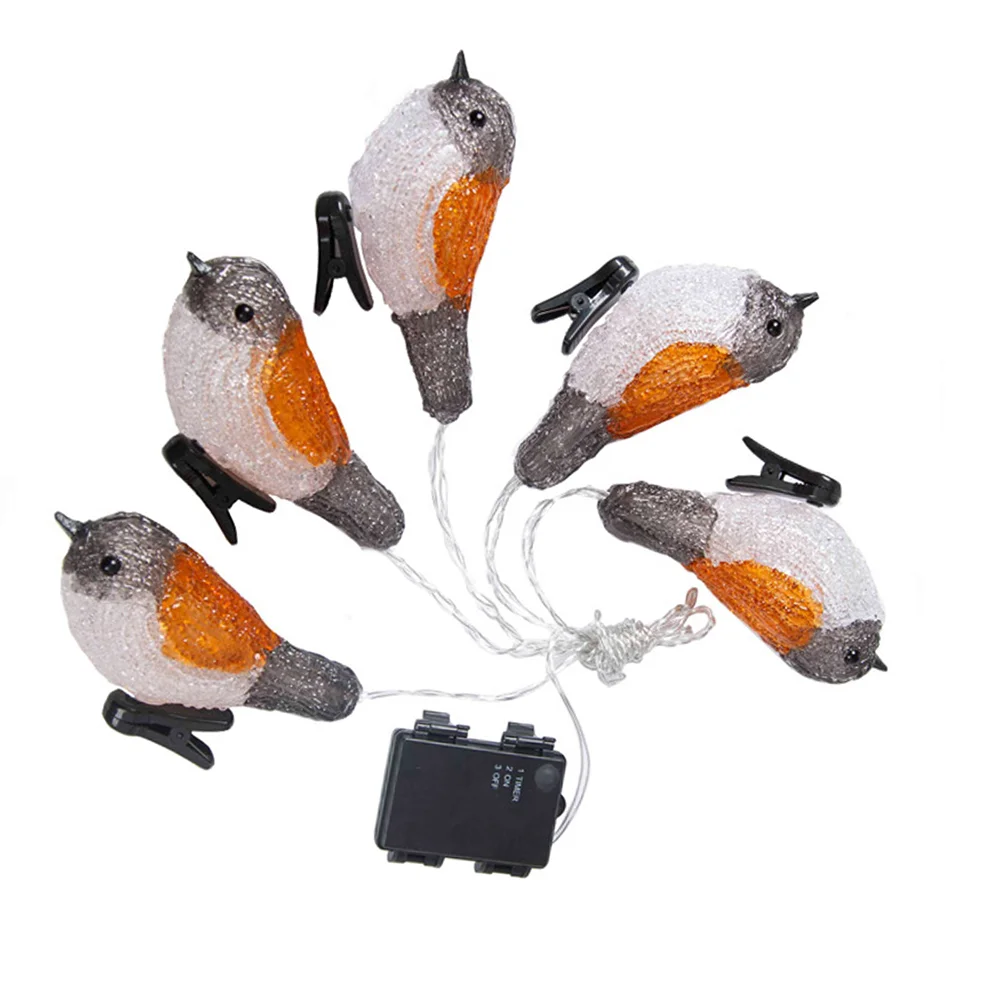

Lights String Bird Hummingbird Garden Decorativeyard Waterproof Lamp Outdoor Led Figurine Night Fairy Light Landscape