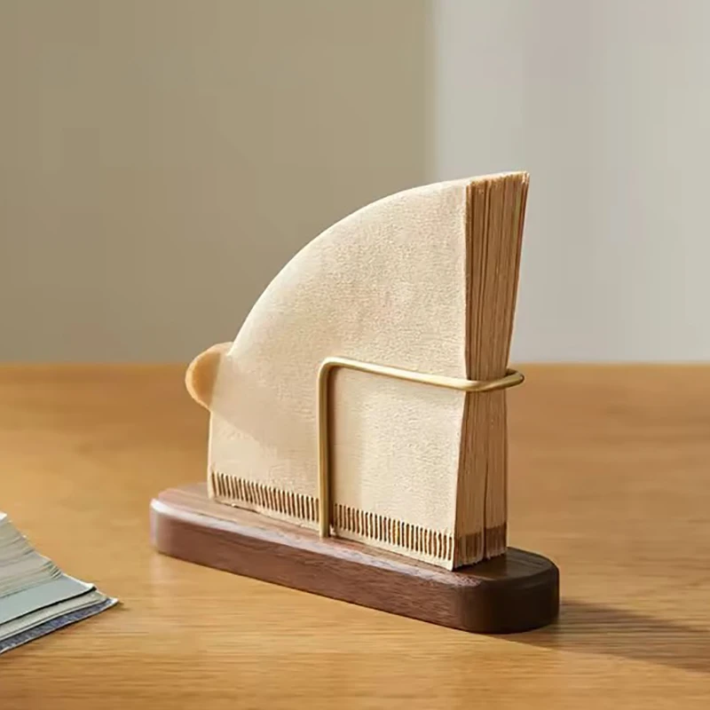 Деревянный держатель фильтра для кофе подставка хранения бумажного V60 стеллаж в