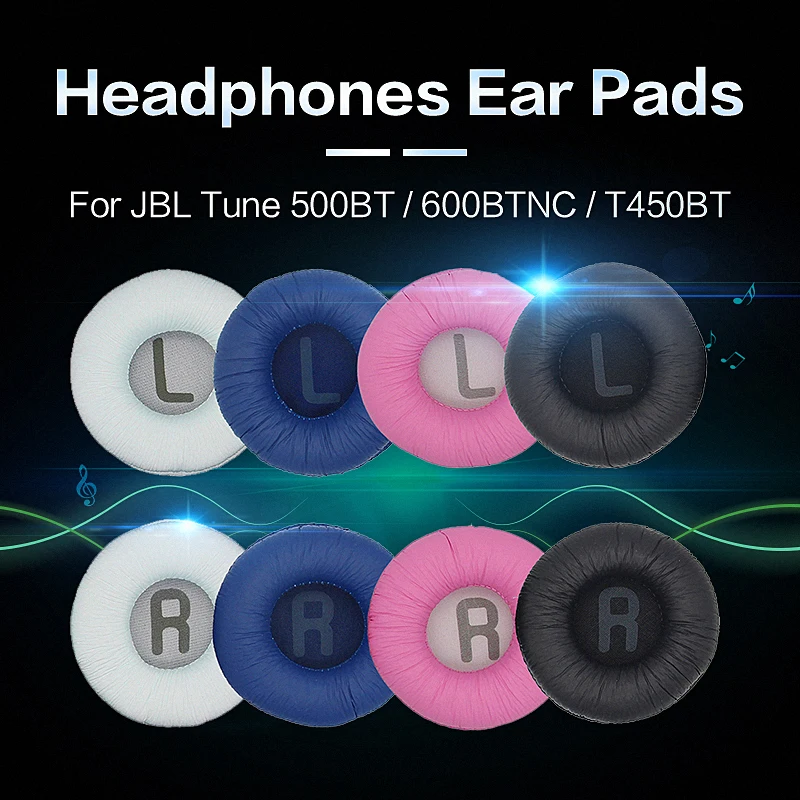 

1 пара мягких амбушюров для наушников JBL Tune 500BT 600BTNC T450BT протеиновая кожа пена мягкие амбушюры Сменные 4 цвета