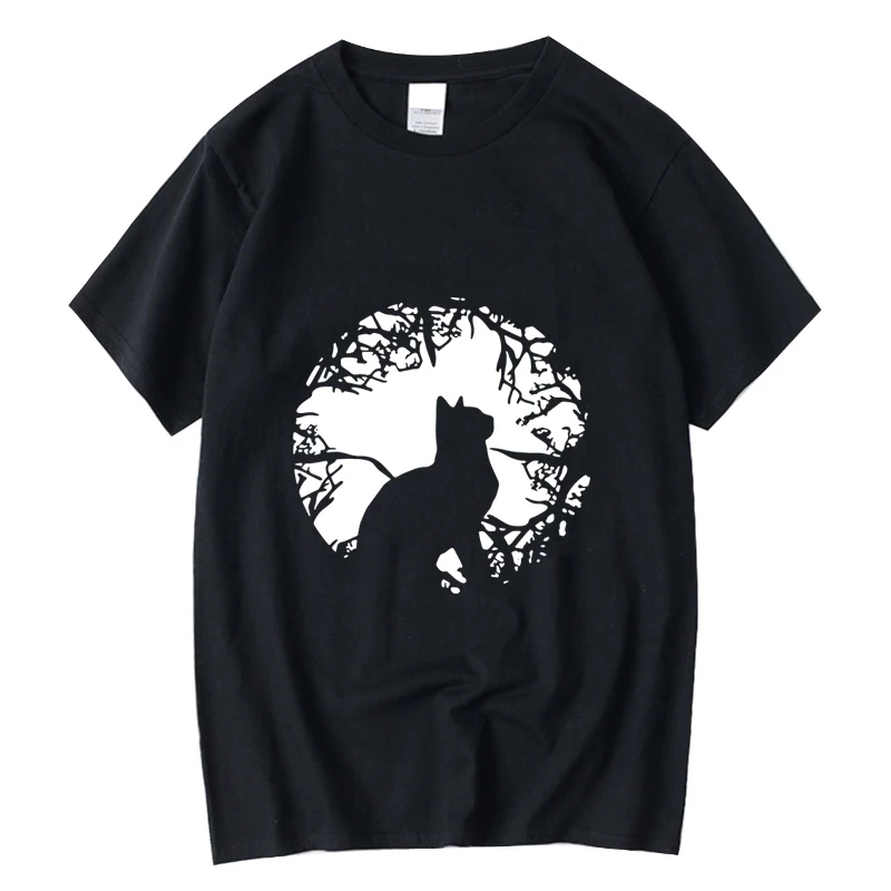 

Men's T-shirt High Quality 100% cotton Short Sleeve Cool Cat print T-Shirt Funny Mens Tee O-Neck T Shirt men t-shirt tee tops
