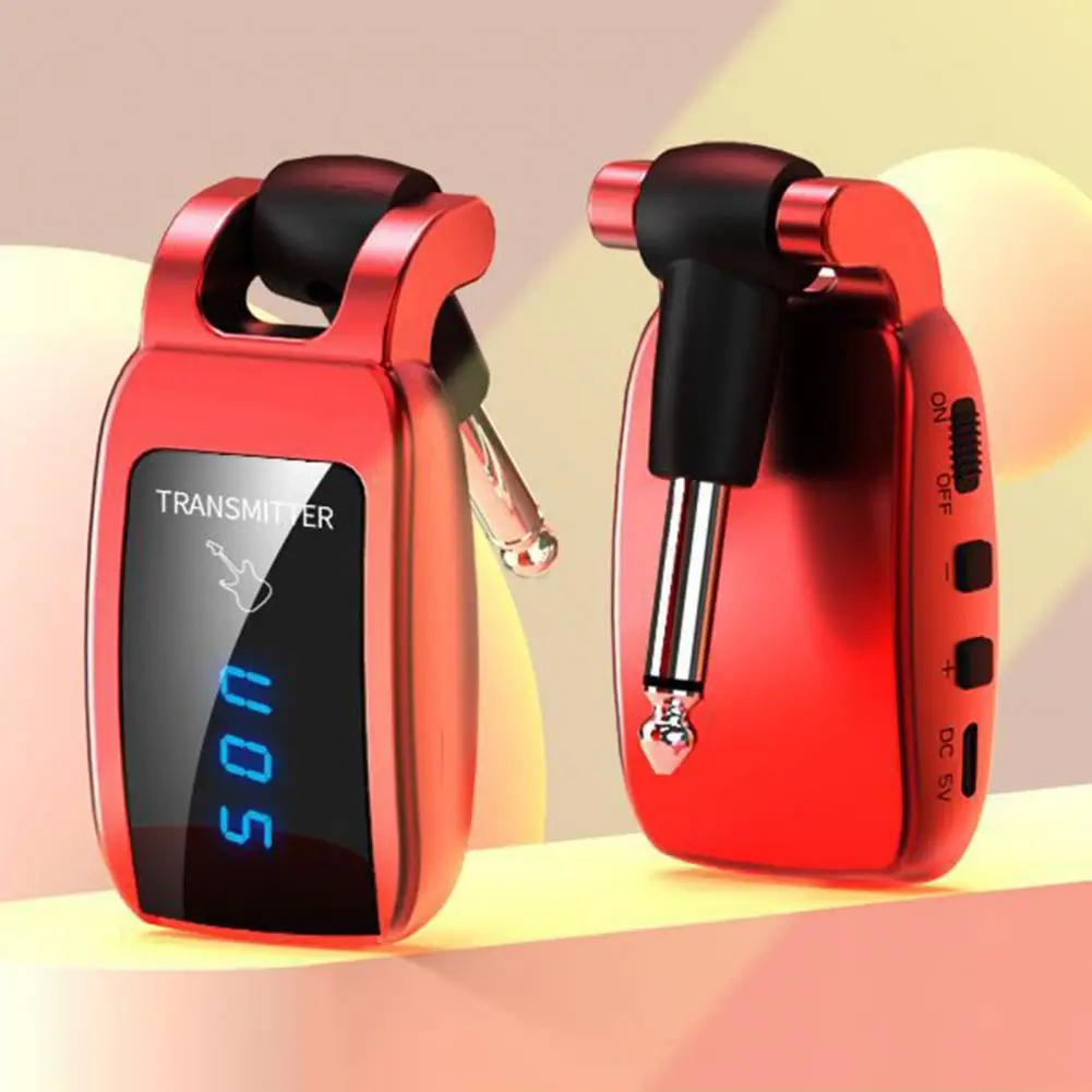 

Plug And Play Electric Guitar Pickup Built-In Rechargeable Instrument Pickup Practical Anti-interference Guitar Transmitter