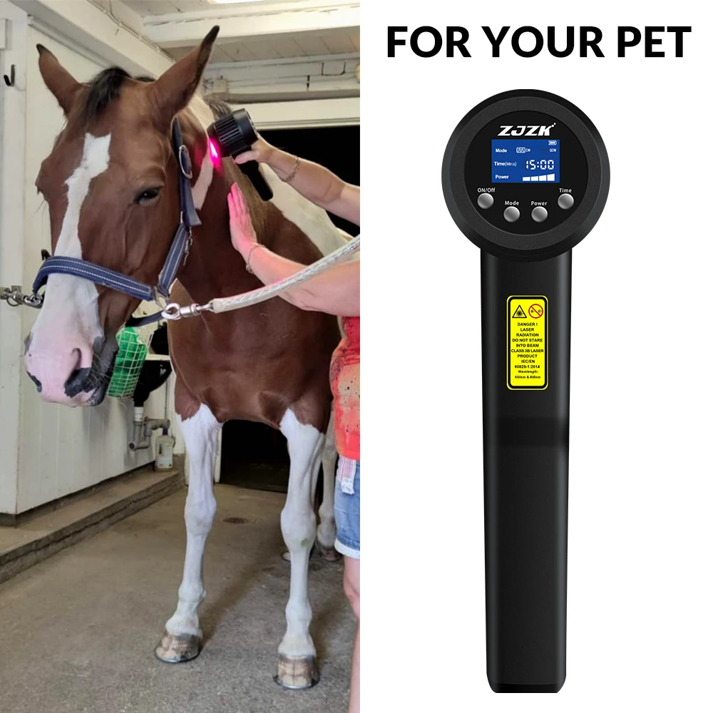 

Hand-held Physical Treatment LllT Infrared Red Light Cold Laser Physiotherapy Device For Relieve Animal Pain healing Wounds