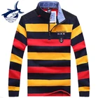 Мужской свитер в полоску Tace  Shark, черный пуловер в деловом стиле, свитер в полоску с акулой, модель T651, 2019