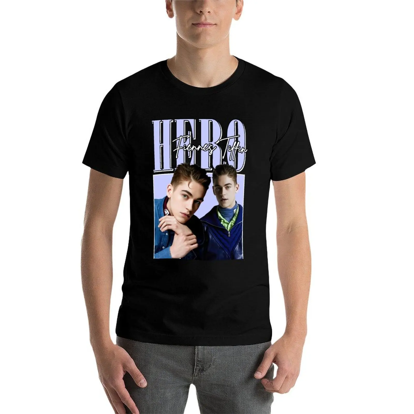 Фото Винтажная футболка Hero Fiennes Tiffin 90-х годов, спортивная дышащая футболка с короткими рукавами №4