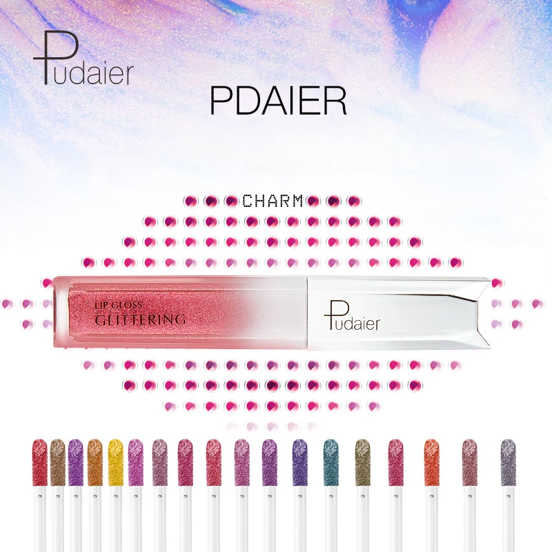 

18 Color Glitter Lip Gloss Shine Long Lasting Waterproof Liquid Lipstick Beauty Glaze Lip Tint Moisturizer Makeup Cosmetics