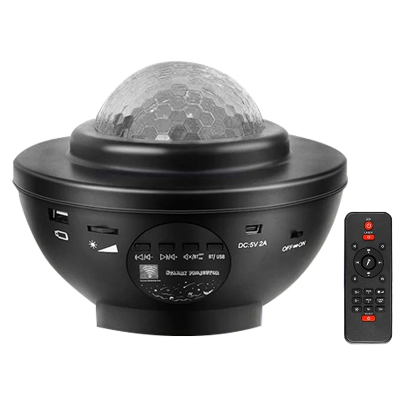 

Светодиодный проектор звездсветильник Ночник проектор с дистанционным управлением Bluetooth динамик Звездный проектор для потолка