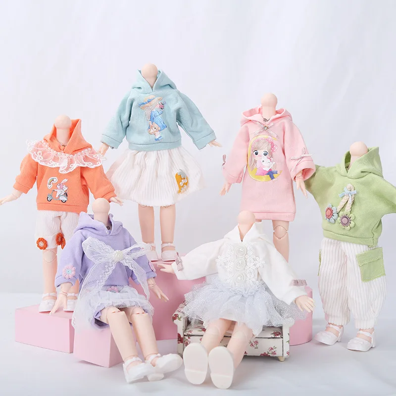 

New 30cm BJD Doll Clothes Joint Doll Accessories for 12 Inch BJD Skirt Suit Girls Dress Up Play House Toys 1/6 Bjd Clothes Set