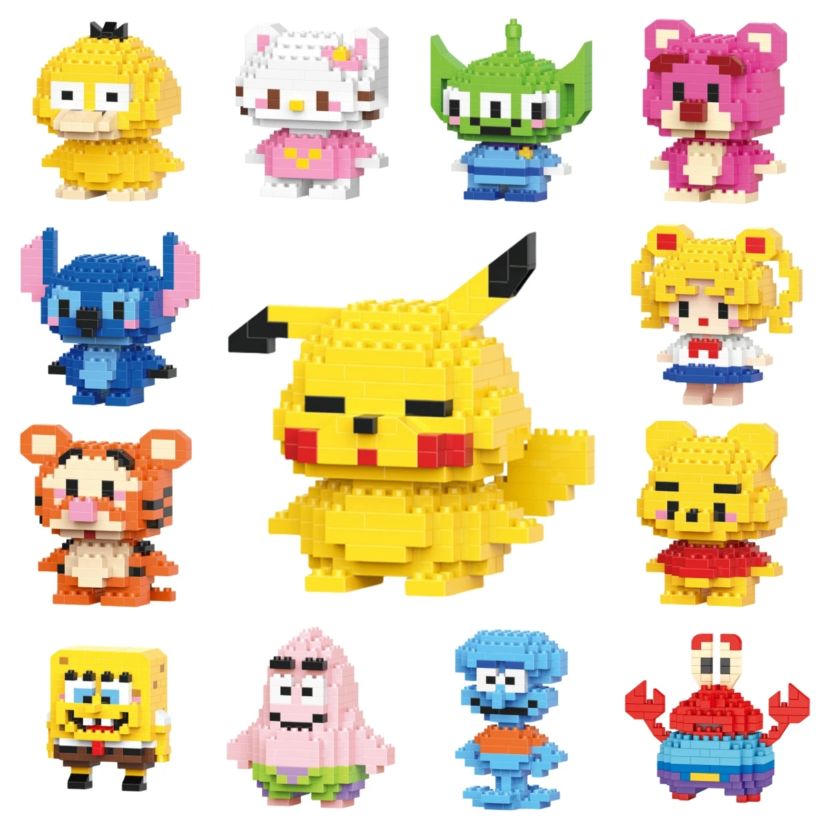 

Pokemon Small Blocks Pikachu Nanoblock Charizard Kyogre Groudon Rayquaza Model Pichu Education Graphics Toys For Kids Birthday