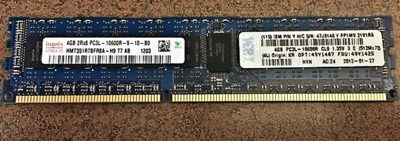 

RAM x3850 x3950 X5 4G memory stick 49Y1425 49Y1407 4G 2RX8 1333 REG