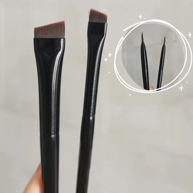 

1/2 PCS Contour Eyebrow Brush Eyeliner Makeup Brush Portable Small Angled Eyebrow Makeup Brushes Women Make Up Cosmetic Tools