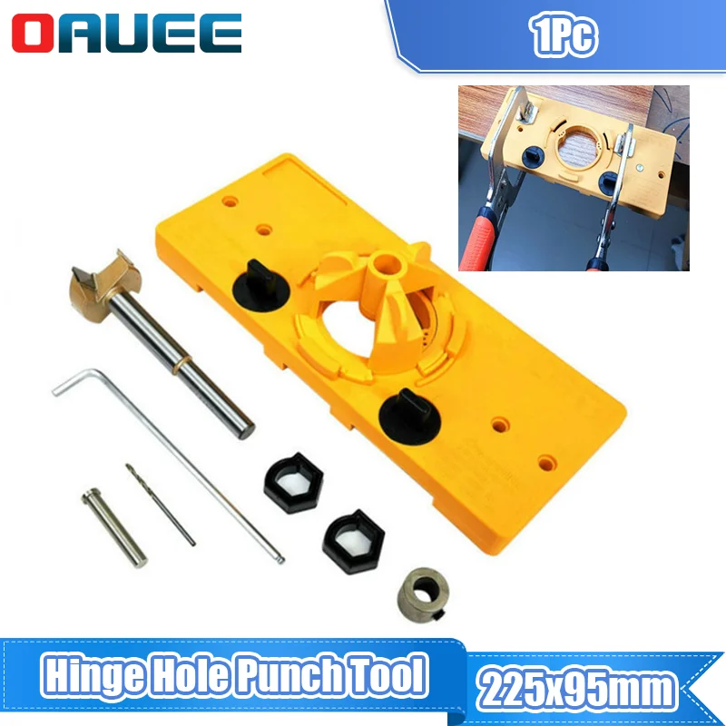 

35MM Hinge Hole Punch Tools Hinge Jig Hole Puncher Boring Hole Drill Bit Guide Door Hole Wood Drilling Woodworking Hand Tools