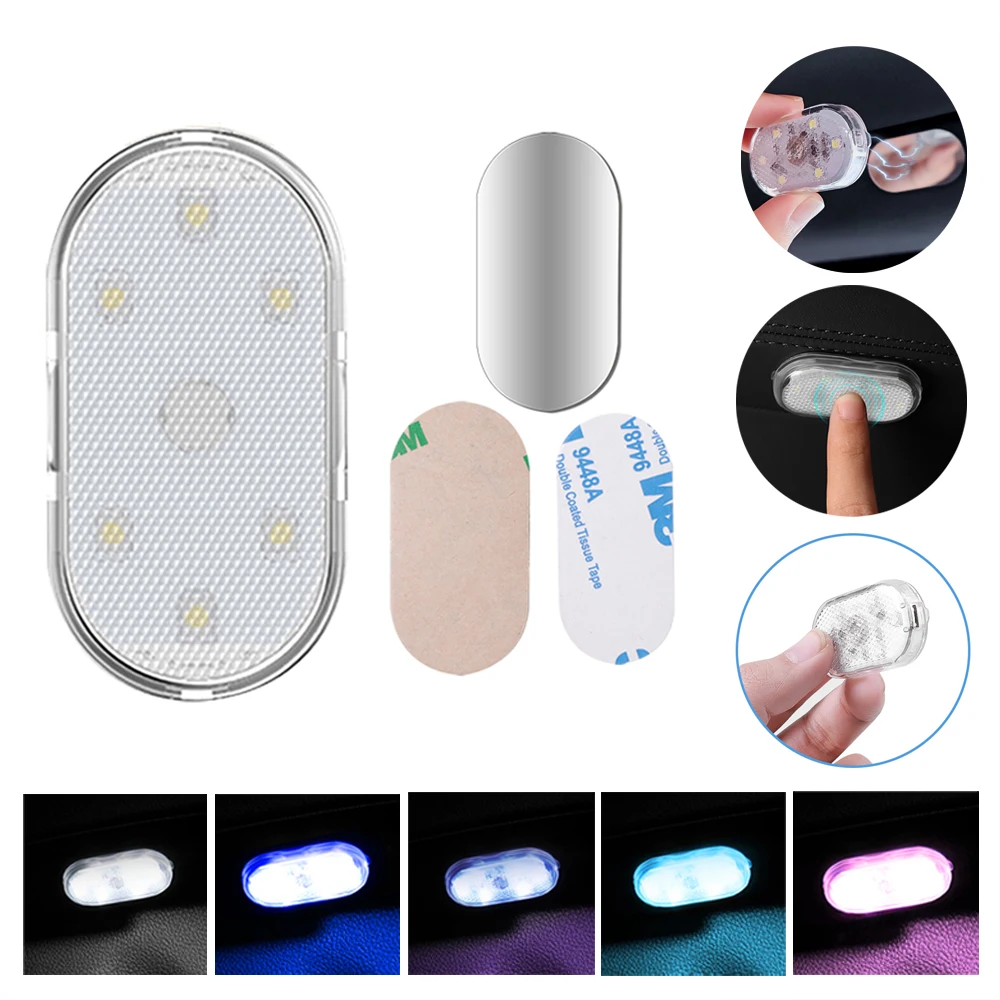 

Car Interior Lights Indoor Car Lighting Ceiling Lamp Night Touch Light Hand Reading Light Car Roof Magnets Reading Lamp