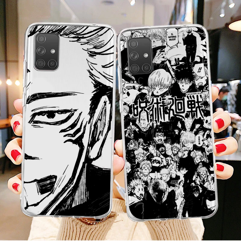

Jujutsu Kaisen Anime Comics Transparent Phone Case For Samsung A73 A72 A71 A53 A52 A51 A42 A33 A32 A23 A22 A21 A13 A04 A03 5G