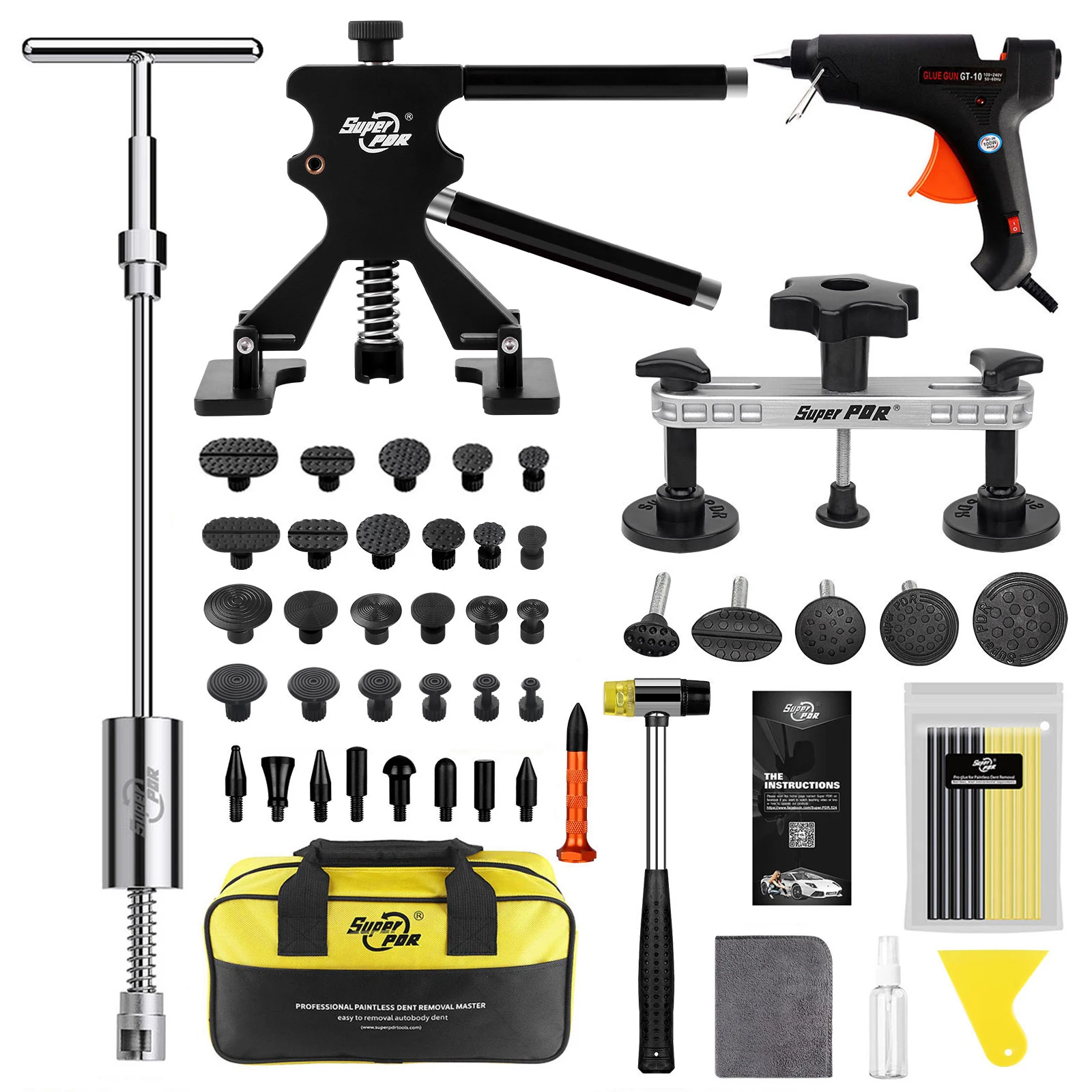 

Super PDR Tool Автомобильный набор для удаления вмятин Безокрасочные наборы для ремонта вмятин Съемник вмятин Присоски для автомобилей Автомобильные инструменты для стоматологии кузова