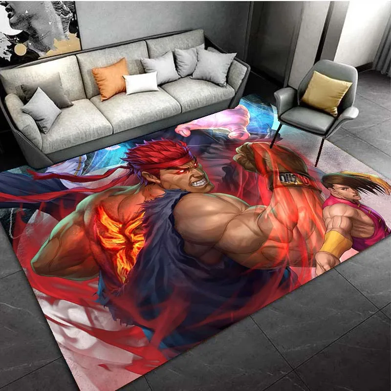 Уличный истребитель ретро Классические коврики для игровой зоны гостиной