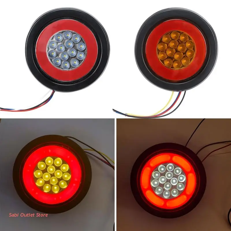 

Universal 12-24V Vehicle Indicator Light Auto 32LED Tail Light Bright Amber Lamp Reverse Backup Lights