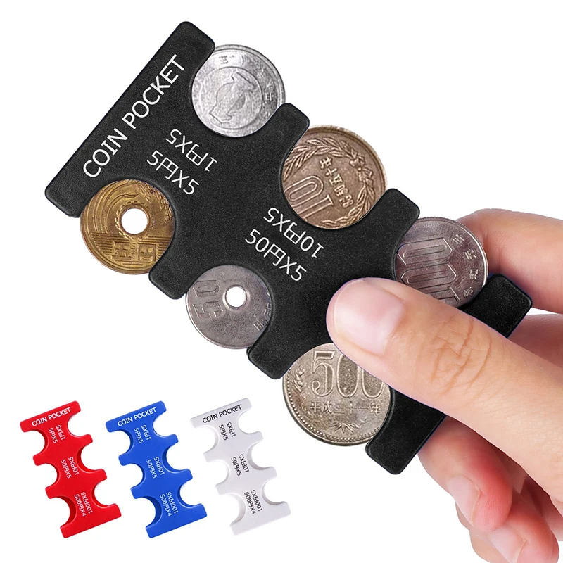 Coin Collection Purse Wallet Organizer Holder For Car Coin Changer Holder Mini Japan/Euro Coin Dispenser Plastic Storage Box