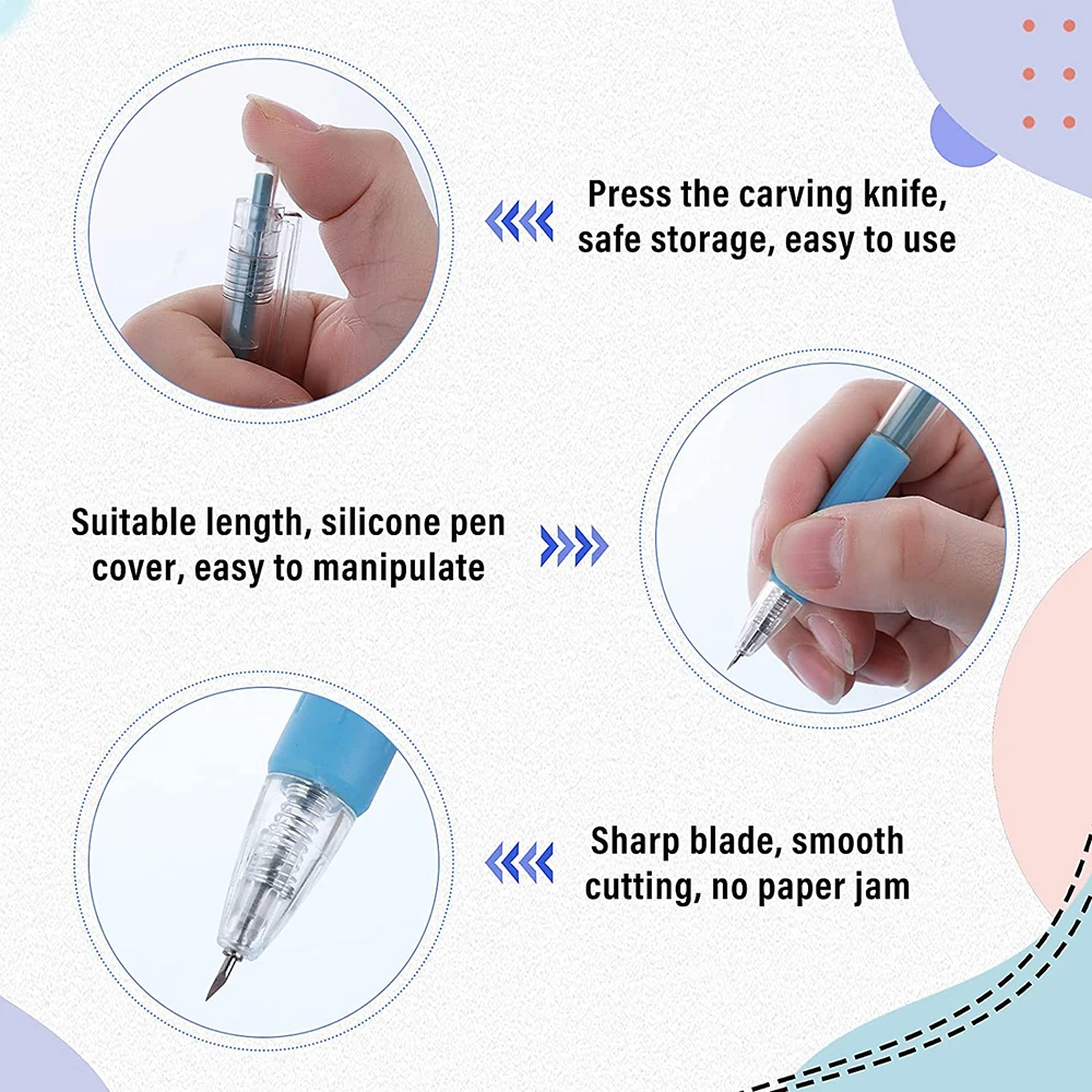 6/1 шт. нож ручка режущие инструменты точный резак для бумаги ручки безопасный
