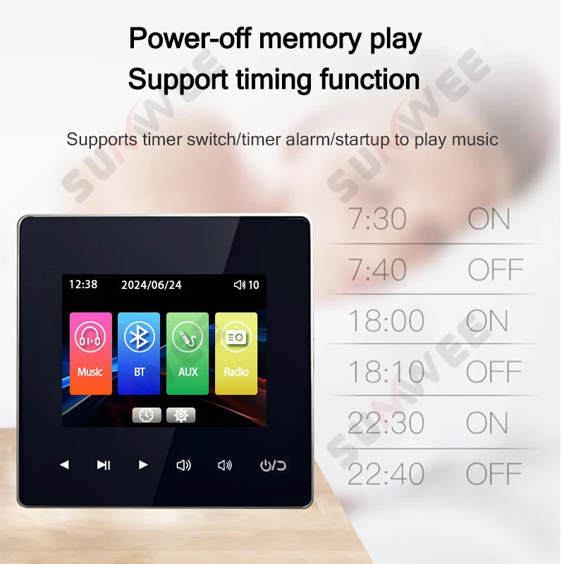 Bluetooth-стенический аудиоусилитель с потолочным динамиком