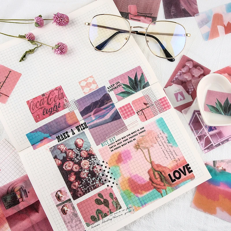 

70pcs/pack Romantic Stickers Set Kawaii Stationery Vintage Story Scrapbooking for Journaling DIY Diary Decor Planner Stickers