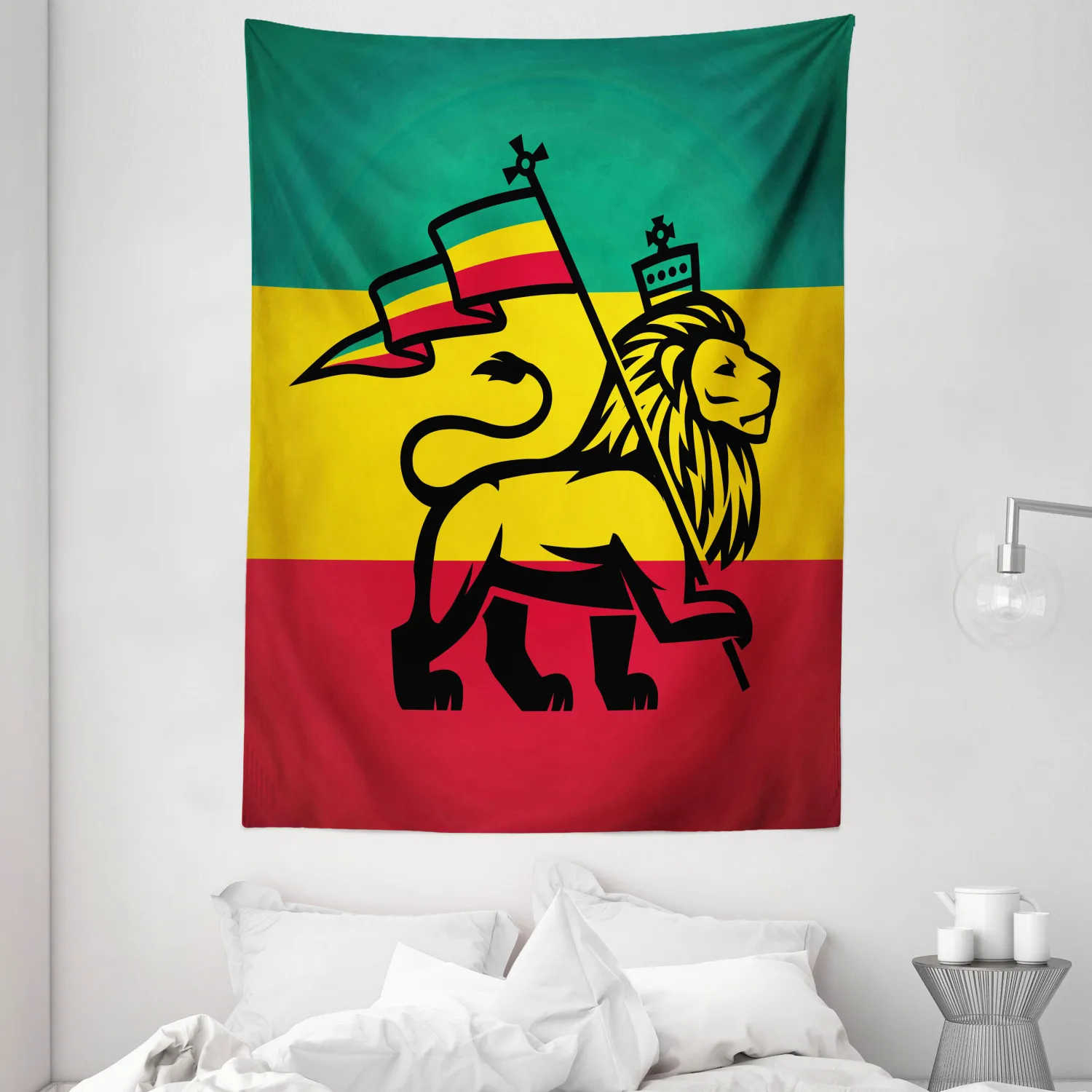 Гобелен Rasta juah Lion a Rastafari флаг джунглей атласная ткань настенная Подвеска для