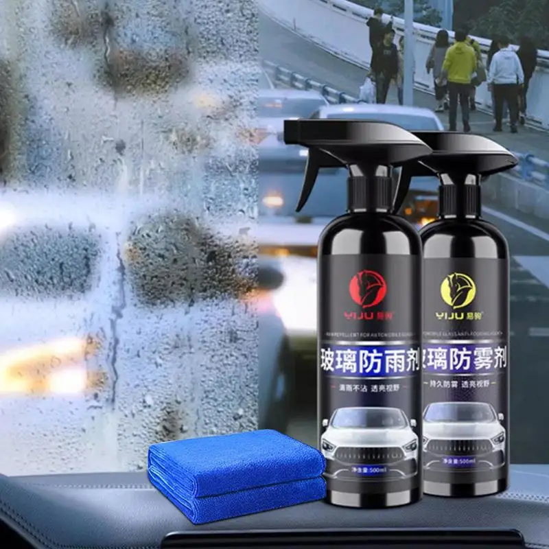 Car Anti Fog Spray Auto 300ml 500ml Windshield Anti Rain Spray Automobile Anti Fog Coating Agent For Clear Vision Safe Driving