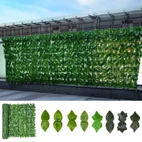 outdoor wall cover home privacy screen fake plants privacy fence faux ivy leaf artificial hedges