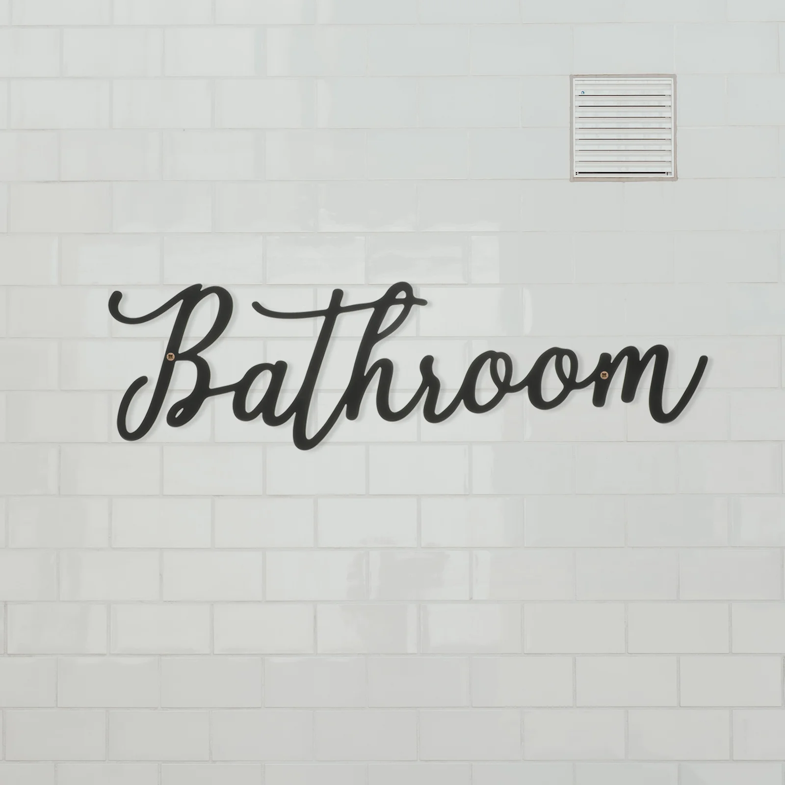 

Bathroom Wall Decor Farmhouse Style Toilet Sign Signs Letter Home Decorative Plates Door