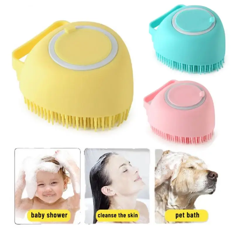 

Soft Flexible Silicone Brush Heart Shaped Silicone Bath Brush Head Massage Brush Eco-friendly Materials Multifunctional Comb