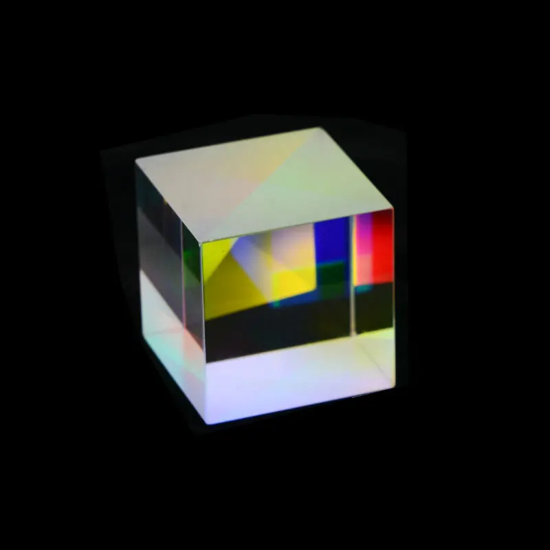 

High quality 27x27x27mm 20x20x17mm Science Optical Glass Prism Dichroic cube Color Prism Splitter Prism Photographic Home Decor