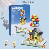 disney pixar up movie balloon house carl russell anti gravity dynamics balance technical building blocks classic bricks toy gift