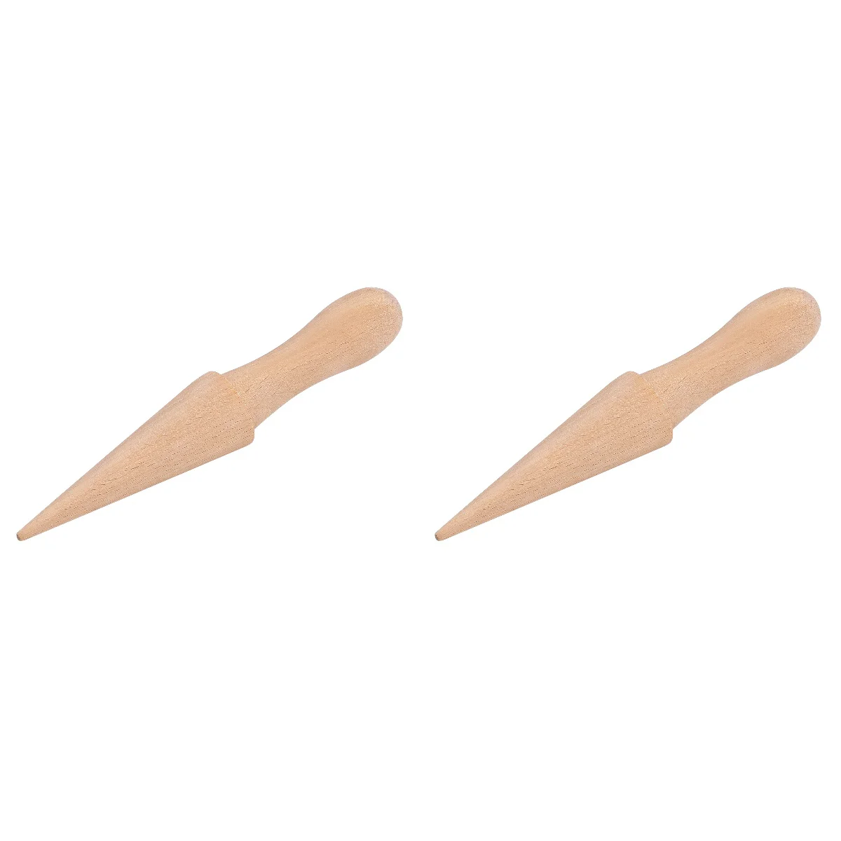 

2 PCS Kitchen Cooking Tool Krumkake Roller Cone Roller DIY Tools Wooden Waffle Cones