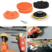 345in car polisher pads sponge polishing buffer pad set with m10 drill adapter and sucker 7pcs