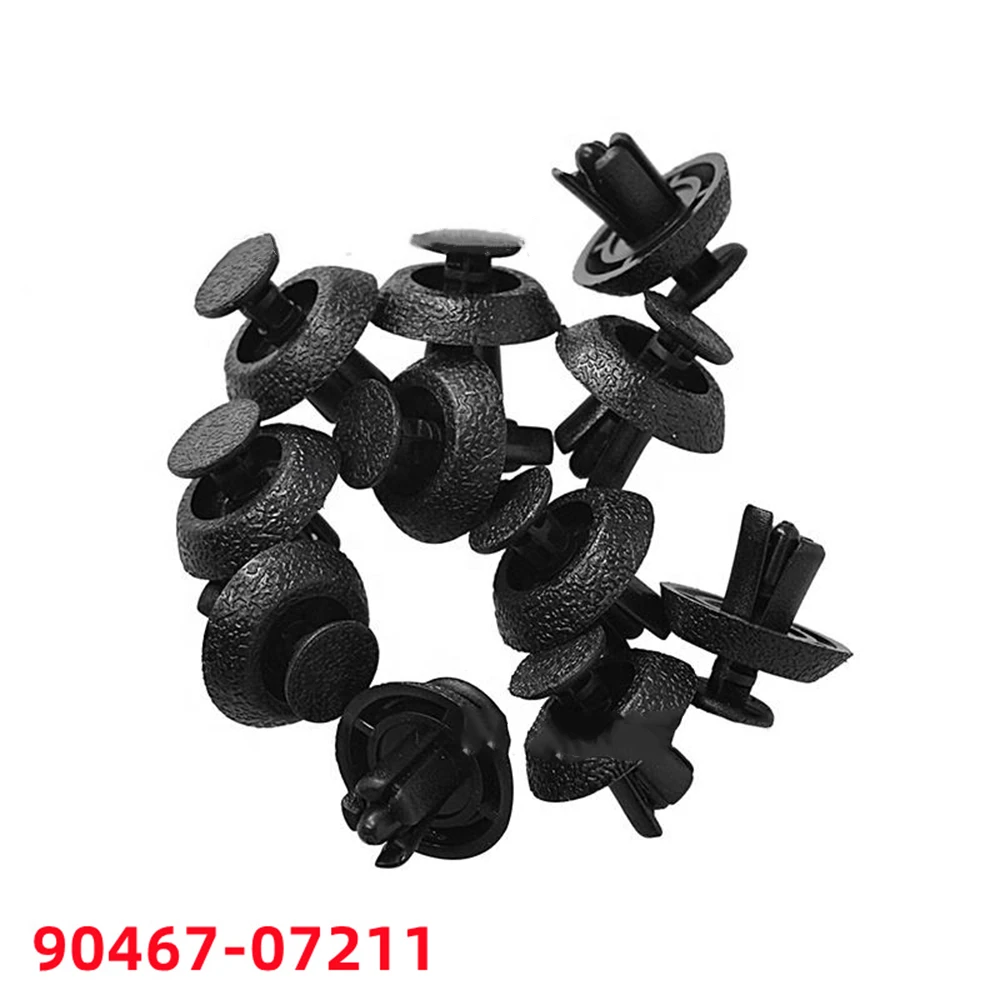 

50 шт. крепежные кнопки, крепежный зажим, черный фиксатор панели обшивки автомобильной двери, крепеж для Toyota Camry Highlander Carola