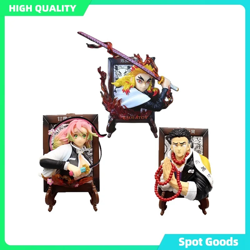 

Фигурка из аниме «no Yaiba» 10 см, 3D фоторамка Rengoku Kyoujurou, экшн-фигурка убийца демонов Himejima Kyoumei, игрушки