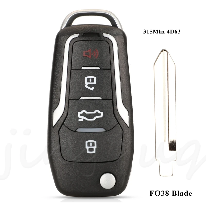 

Модернизированный дистанционный брелок jingyuqin 315 МГц 4D63 для Ford Escape Focus C-Max Transit F250 F350 F450 F550 OUCD 6000022 CWTWB1U793