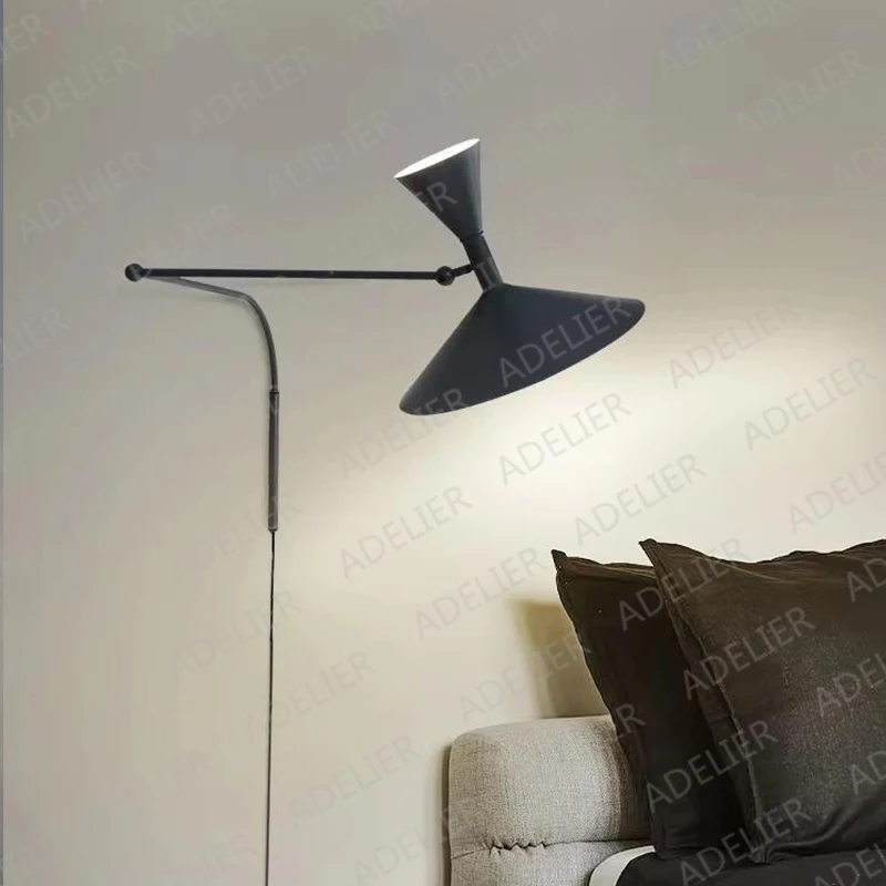Креативный регулируемый настенный светильник промышленного дизайна