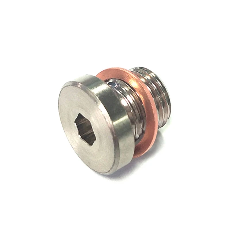 

M12x1.25 O2 Oxygen Sensor Bung Stepped Mounting Wideband Solder Bung Plugs Nut Stepped Fittings Weld Hex for Head