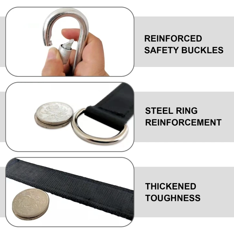 Поворотный ремень прочные карабины быстро и легко подвешиваемые гамаки E56D